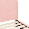 vidaXL Kinderbettgestell mit Kopfteil Rosa 80 x 160 cm Schafstoff
