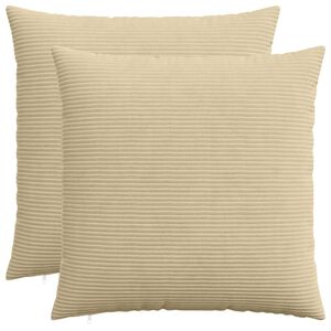vidaXL Kissenbezug 2 pcs HEERLEN Gr&uuml;n Grau 55 x 55 cm Cord