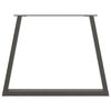 vidaXL Esstisch Beine V-Form 3 Stück Anthrazit 90x(72-73,3) cm Stahl