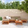 vidaXL Garten-Lounge-Set 6 pcs Wachsbraun Massives Kiefernholz