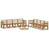 vidaXL Outdoor-Sofagarnitur 9 pcs Natur Massivholz Akazie