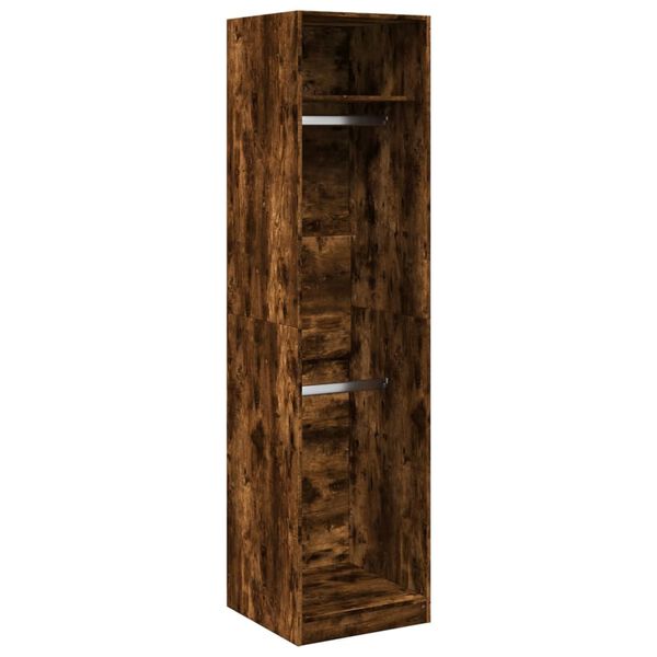 vidaXL Kleiderschrank Räuchereiche 50x50x200 cm Holzwerkstoff