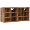 vidaXL Schuhschr&auml;nke 2 Stk. Altholz-Optik 52x30x50 cm