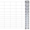 vidaXL Gartenzaun Verzinkter Stahl 50 m 150 cm Silbern