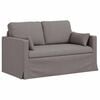 vidaXL Sofa 2 pcs Taupe