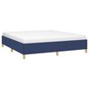 vidaXL Boxspringbettgestell Blau 160x200 cm Stoff