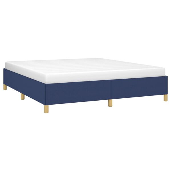 vidaXL Boxspringbettgestell Blau 160x200 cm Stoff