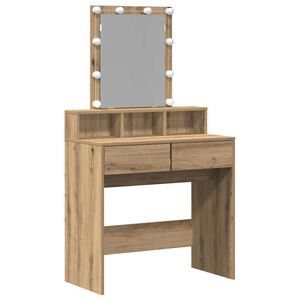 vidaXL Schminktisch Artisan-Eiche 80 x 41 x 144,5 cm Holzwerkstoff