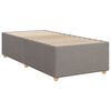 vidaXL Boxspringbett mit Matratze Taupe 80x200 cm Stoff