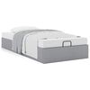 vidaXL Ottoman-Bett ohne Matratze Hellgrau 80x200 cm Stoff