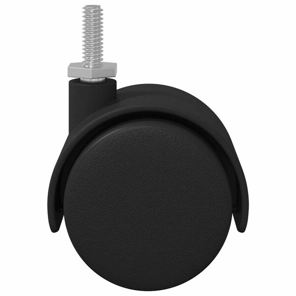 vidaXL Rollen 2 pcs Schwarz 40,1 x 37,8 mm PP und Eisen