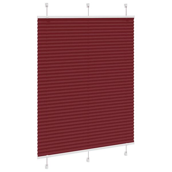 vidaXL Plissee Bordeauxrot 105x150 cm Stoffbreite 104,4 cm Polyester