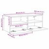 vidaXL TV-Wandschrank Altholz 80 x 30 x 30 cm Holzwerkstoff