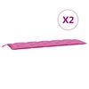 vidaXL Gartenbank-Auflagen 2 Stk. Rosa Oxford-Gewebe