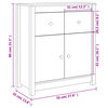vidaXL Sideboard 70x35x80 cm Massivholz Kiefer