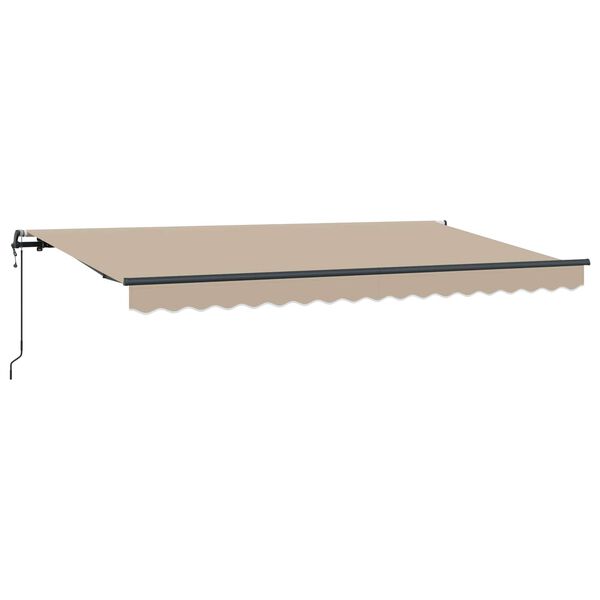 vidaXL Einziehbare Markise Beige 400 x 200 cm Stoff