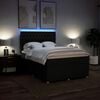 vidaXL Boxspringbett mit Matratze Schwarz 160x200 cm Stoff
