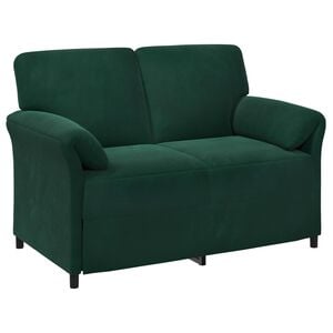 vidaXL 2-Sitzer Sofa Dunkelgr&uuml;n 138 x 83 x 95 cm Samt