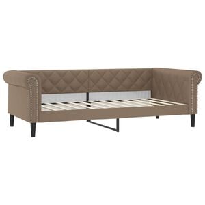 vidaXL Tagesbett Cappuccino-Braun 90x200 cm Kunstleder