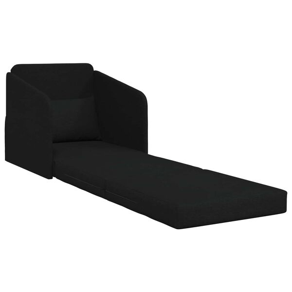 vidaXL Schlafsofa 60cm Schwarz Stoff