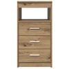 vidaXL Schubladenschrank Artisan-Eiche 40x50x76 cm Holzwerkstoff