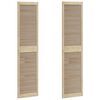 vidaXL Schrankt&uuml;r 2 pcs Natur 201 x 2,1 x 49,5 cm Massives Kiefernholz