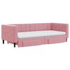 vidaXL Tagesbett Ausziehbar mit Schubladen Rosa 90x200 cm Samt