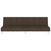 vidaXL Schlafsofa 2-Sitzer Dunkelbraun Stoff
