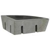 vidaXL Basin Grau (55-65) x (40-50) x 6 cm Flussstein