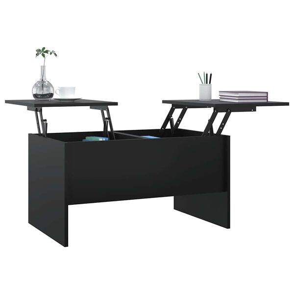 vidaXL Couchtisch Schwarz 80x50x42,5 cm Holzwerkstoff