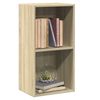 vidaXL Bücherregal 2 Fächer Sonoma-Eiche 40x30x76,5 cm Holzwerkstoff