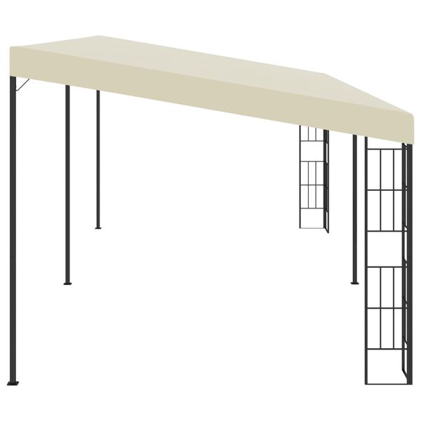 vidaXL Wand-Pavillon 3x6 m Creme Stoff