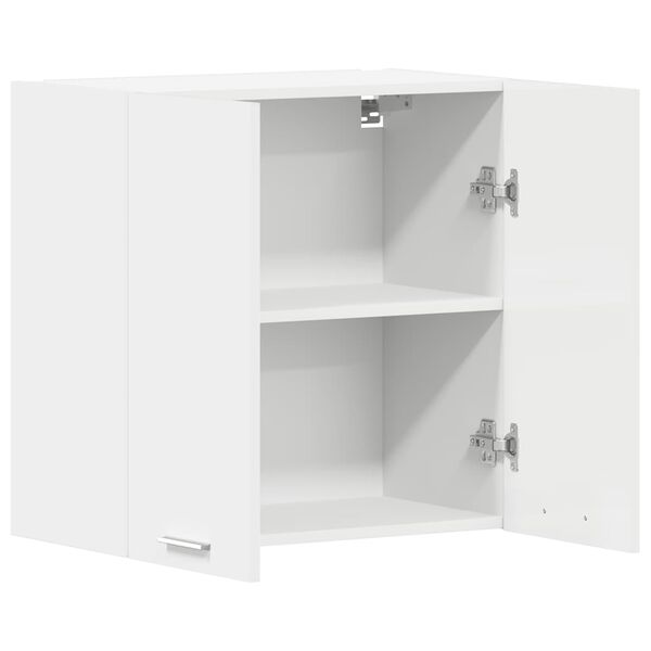 vidaXL Hängeschrank Lyon Hochglanz-Weiß 60x31x60 cm Holzwerkstoff