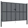 vidaXL Gartentor Anthrazit 300x175 cm Stahl
