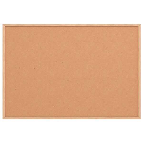 vidaXL Korktafel mit Rahmen aus massivem Kiefernholz 80 x 55 cm