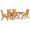 vidaXL Garten Essgruppe 5 stk. Braun Massivholz Akazie