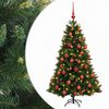 vidaXL K&uuml;nstlicher Weihnachtsbaum mit Weihnachtskugel 120 cm 150 LEDs