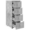 vidaXL Aufbewahrungsschrank Beton Grau 40 x 48 x 105 cm Holzwerkstoff