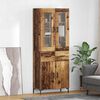 vidaXL Highboard mit Schubladen 2 pcs Altholz Holzwerkstoff