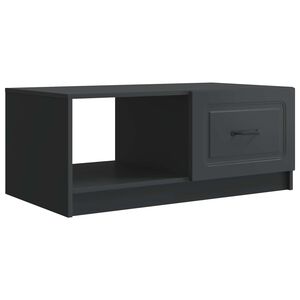 vidaXL Couchtisch Schwarz 90 x 50 x 37 cm Holzwerkstoff