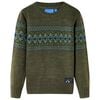 Kinderpullover Gestrickt Khaki 92