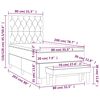 vidaXL Boxspringbett mit Matratze Taupe 80x200 cm Stoff