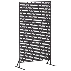 vidaXL Sichtschutz 100 x 50 x 180 cm Stahl Schwarz
