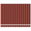 vidaXL Einziehbare Markise Orange und Braun 300 x 250 cm
