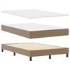 vidaXL Boxspringbett mit Matratze Cappuccino 120 x 200 cm Kunstleder