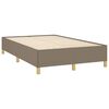 vidaXL Boxspringbett mit Matratze & LED Taupe 120x190 cm Stoff