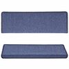 vidaXL Stufenmatten 15 Stk. 65x21x4 cm Blau Rechteckiger Rand