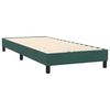 vidaXL Boxspringbett mit Matratze & LED Dunkelgr&uuml;n 90x220 cm Samt