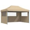 vidaXL Party-Zelt Beige 292 x 440 x 315 cm Oxford-Stoff