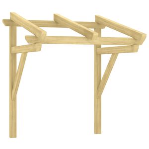 vidaXL Türvordach 100x100x80 cm Massivholz Kiefer Imprägniert